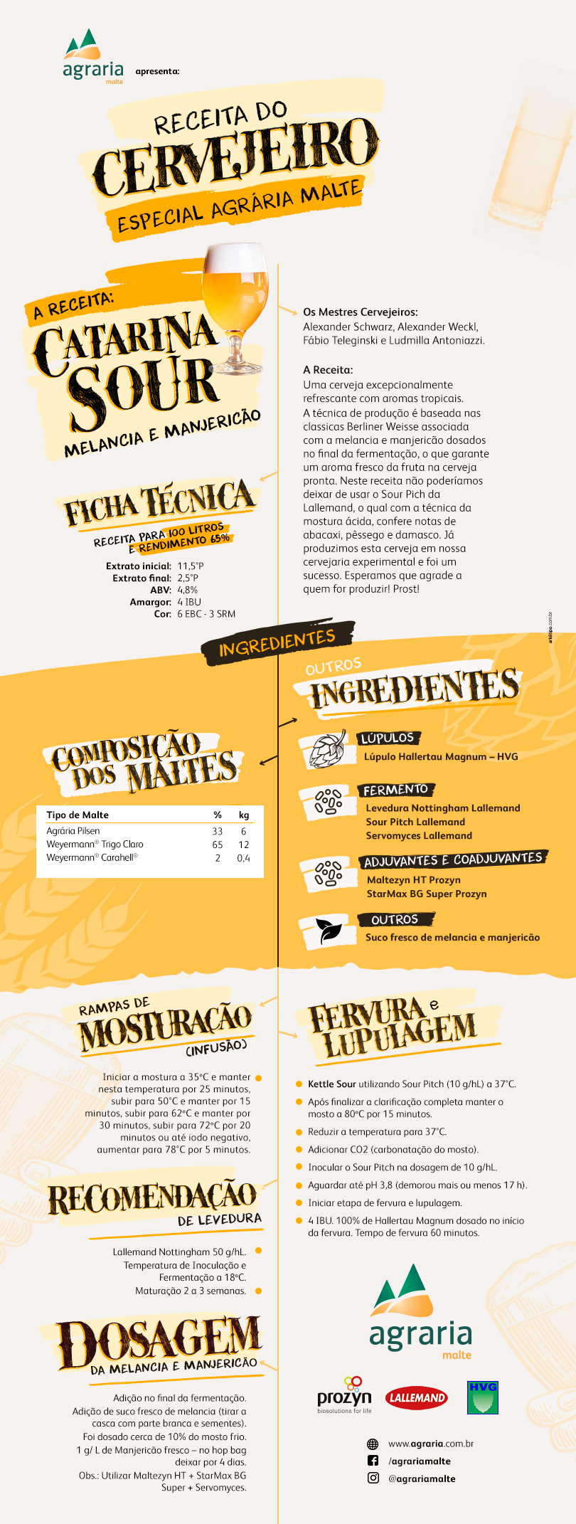 Receita Catarina Sour com Melancia e Manjeric�o